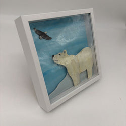 Polar Bear Shadow Box - view 2