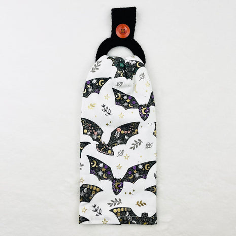 Hanging Towel Set - Bats with Halloween Print