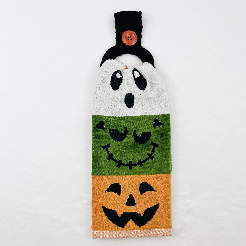 Hanging Towel Set - Halloween Face Trio
