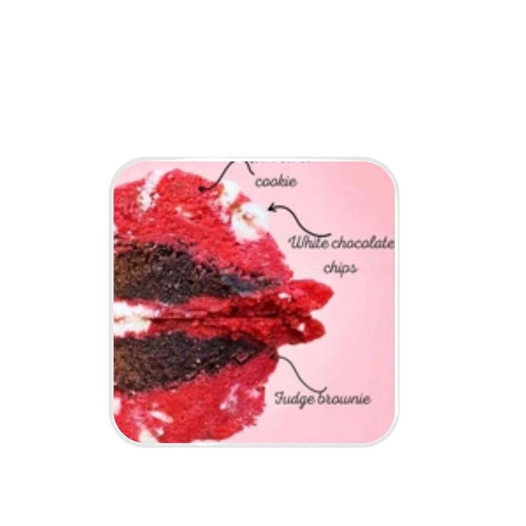 Red Velvet Brownie Stuffed Cookie Mini