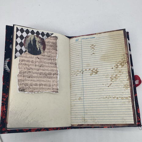 Vampire Date vampire themed handmade journal