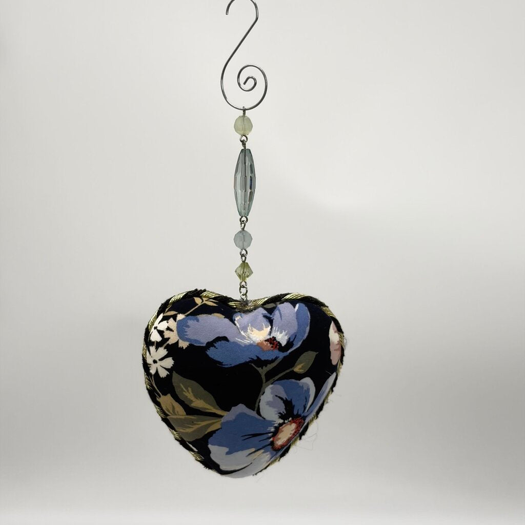 Heart floral Ornament with beads