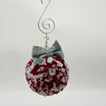 Red and silver sparkle Hanging ornament/bauble