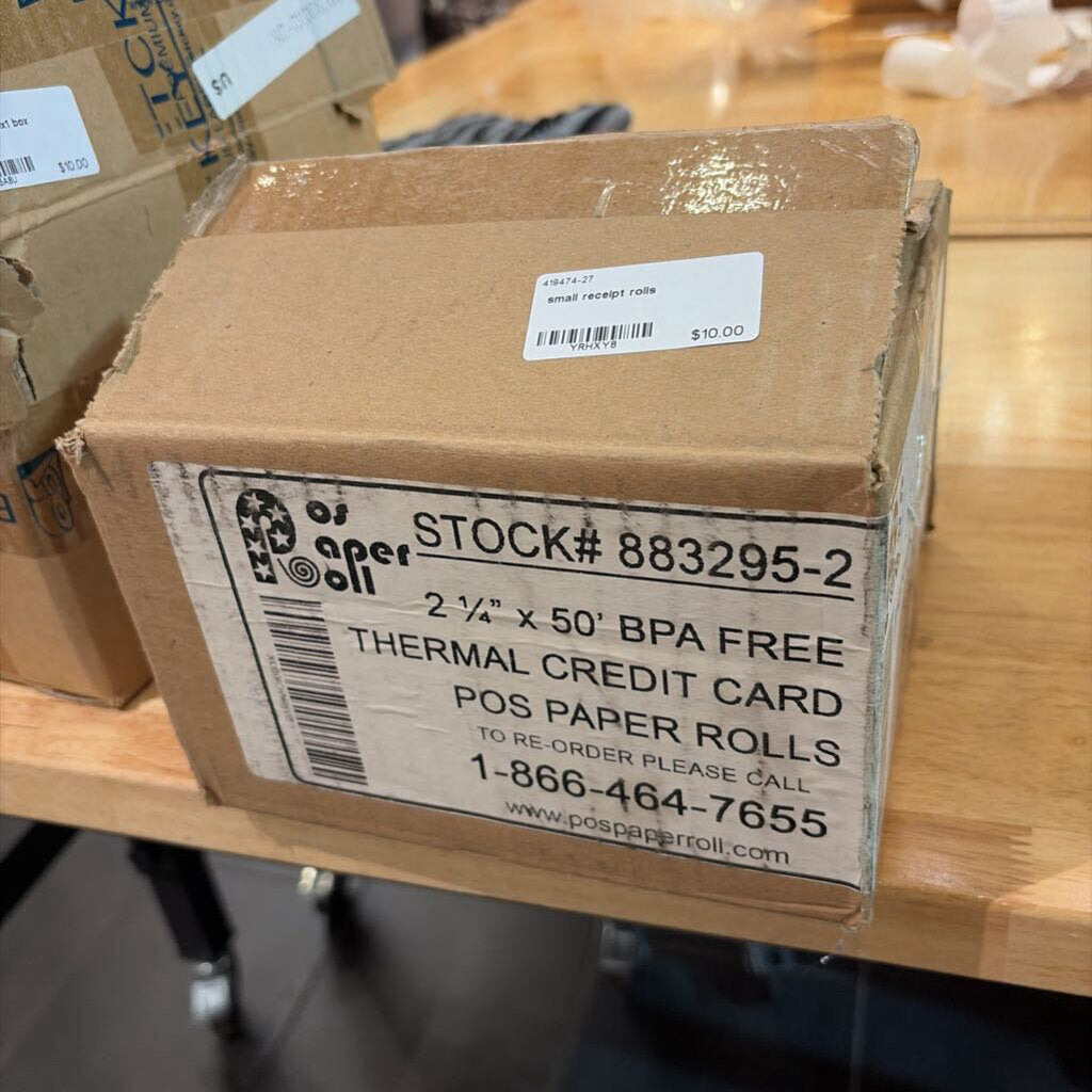 small receipt rolls