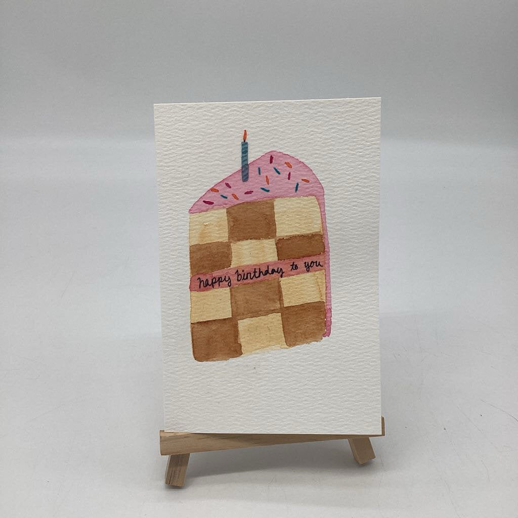 Cake Slice - Checkerboard