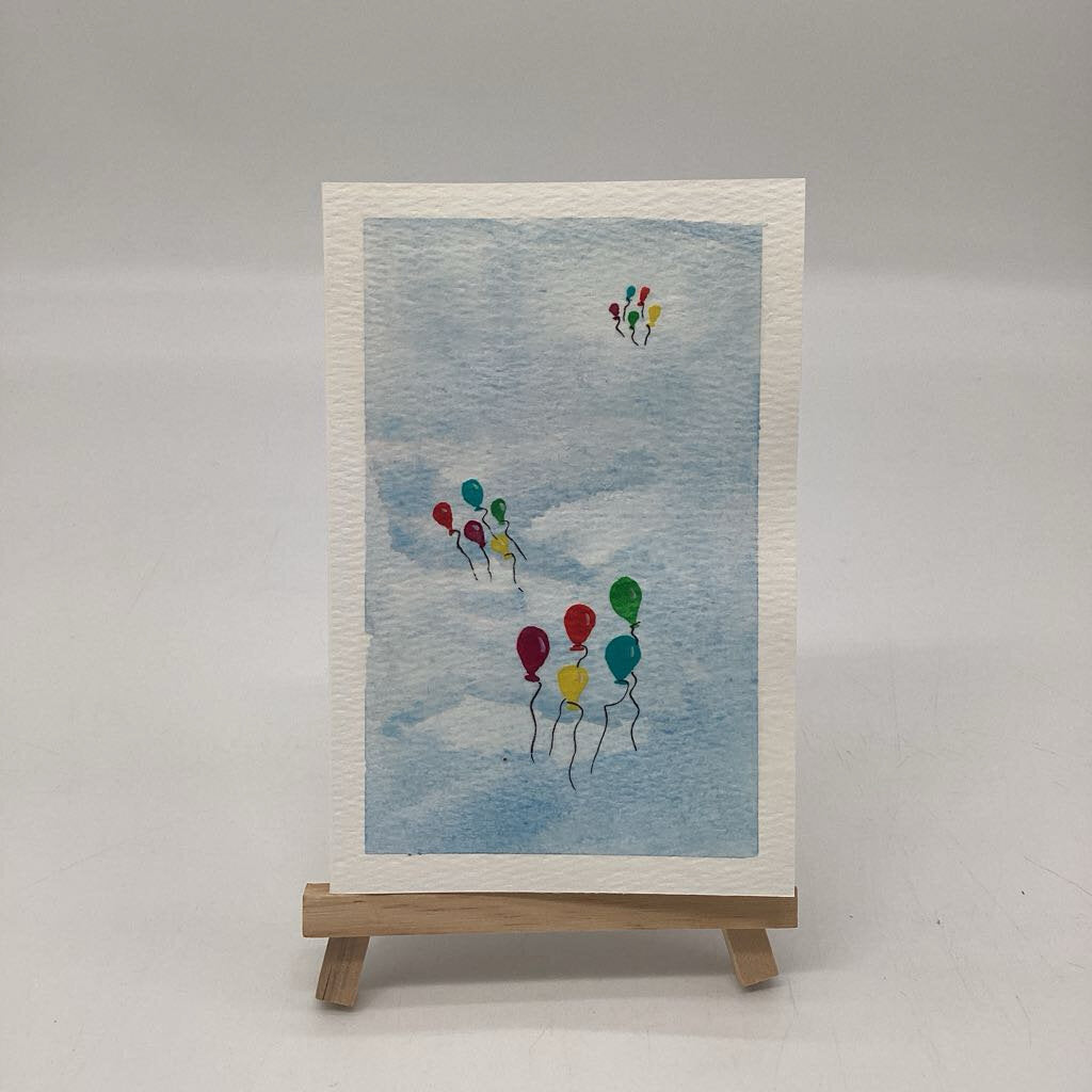 Floating Balloons card