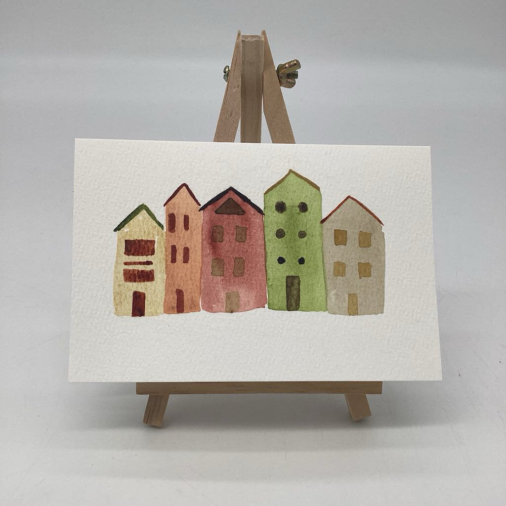 Welcome Home card - earth tones