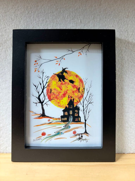 Witch haunted mini watercolor prints