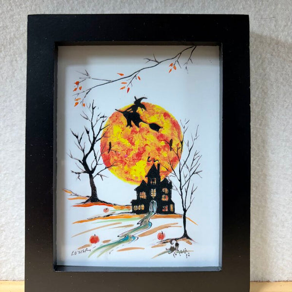 Witch haunted mini watercolor prints