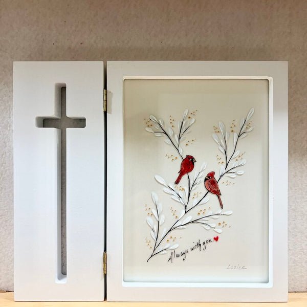 Cardinal cross frame