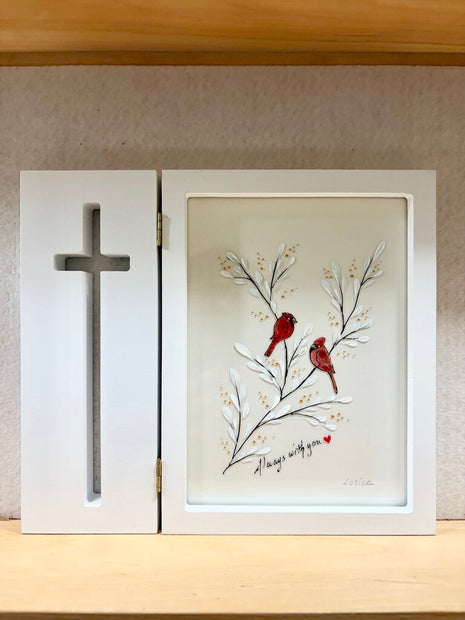 Cardinal cross frame