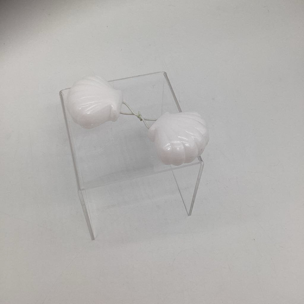 Hair Bobbles - White Shells