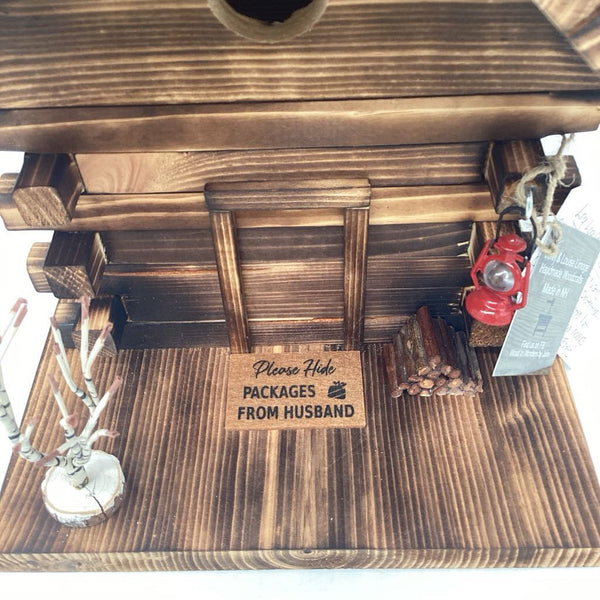 Lrg Log Cabin Birdhouse