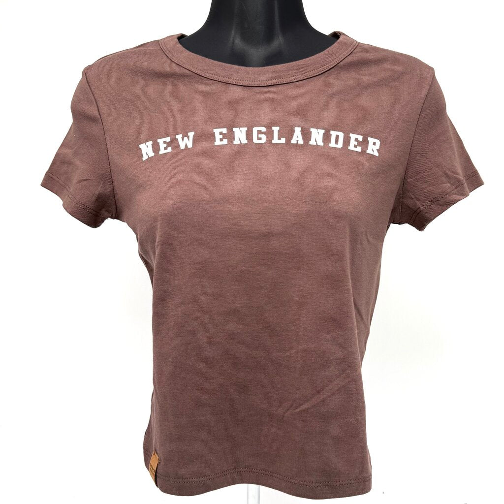 BROWN NEW ENGLANDER BABY TEE