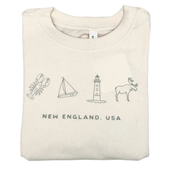 WHITE NEW ENGLAND ICON TSHIRT - SMALL - view 1