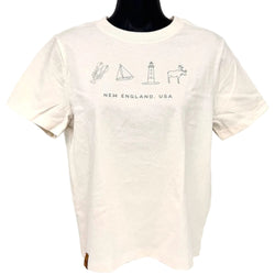 WHITE NEW ENGLAND ICON TSHIRT - SMALL - view 2