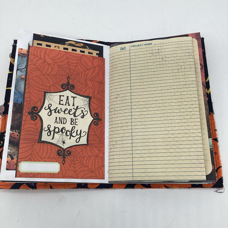 Cats and Pumpkins Halloween themed handmade journal