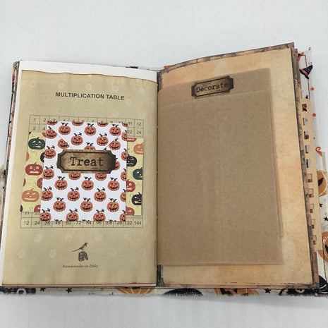 Haunted Pumpkins Halloween themed handmade journal