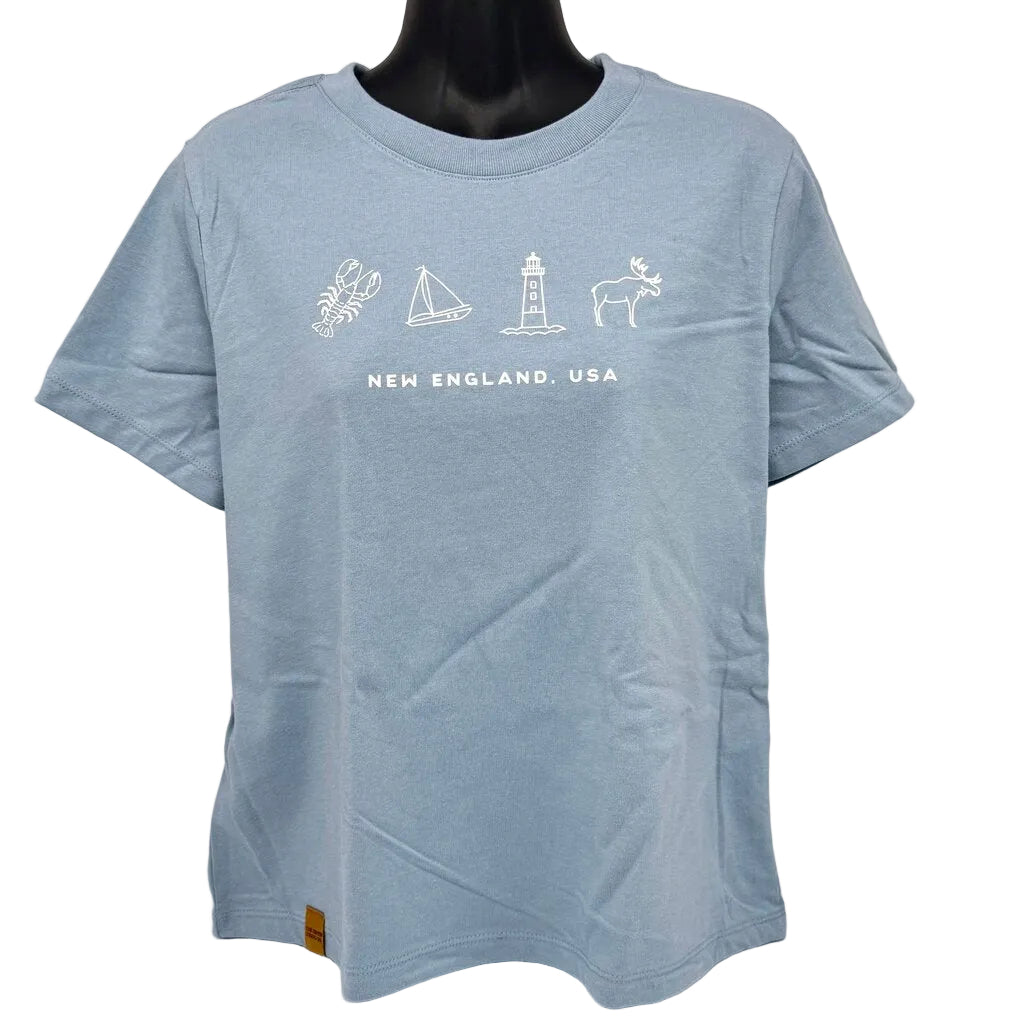 Blue New England Icon Tshirt