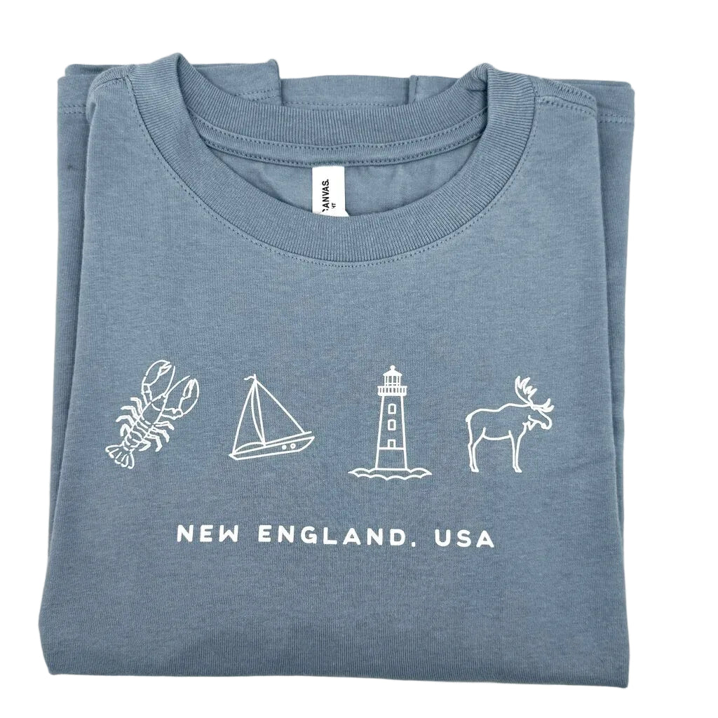 Blue New England Icon Tshirt