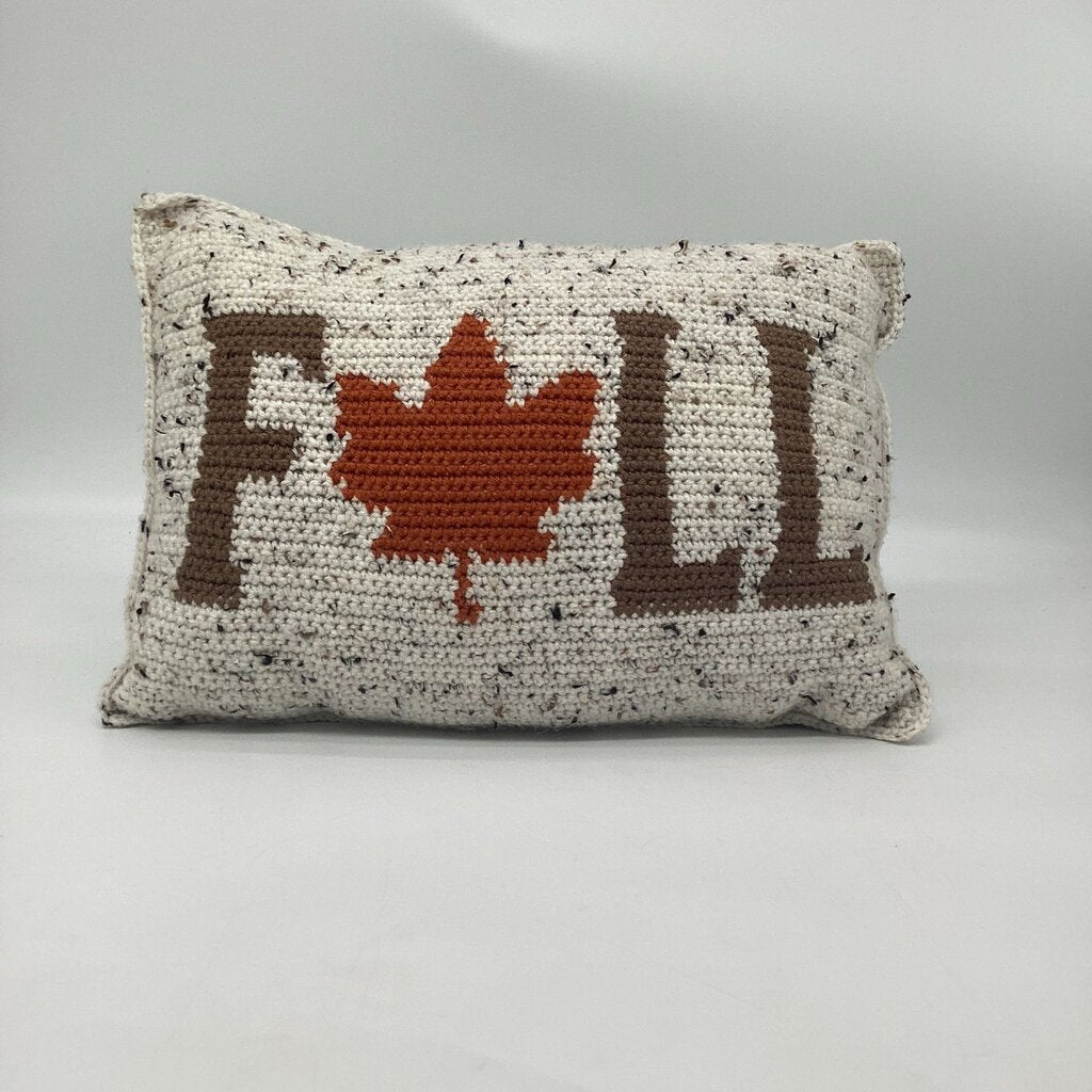 Crocheted Fall Pillow