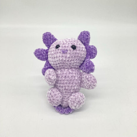 Crocheted Lavender Axolotl