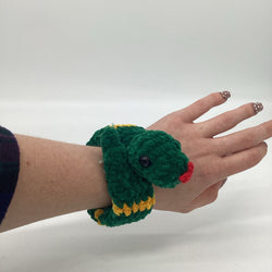 Crocheted Snake Slap Bracelet - view 2