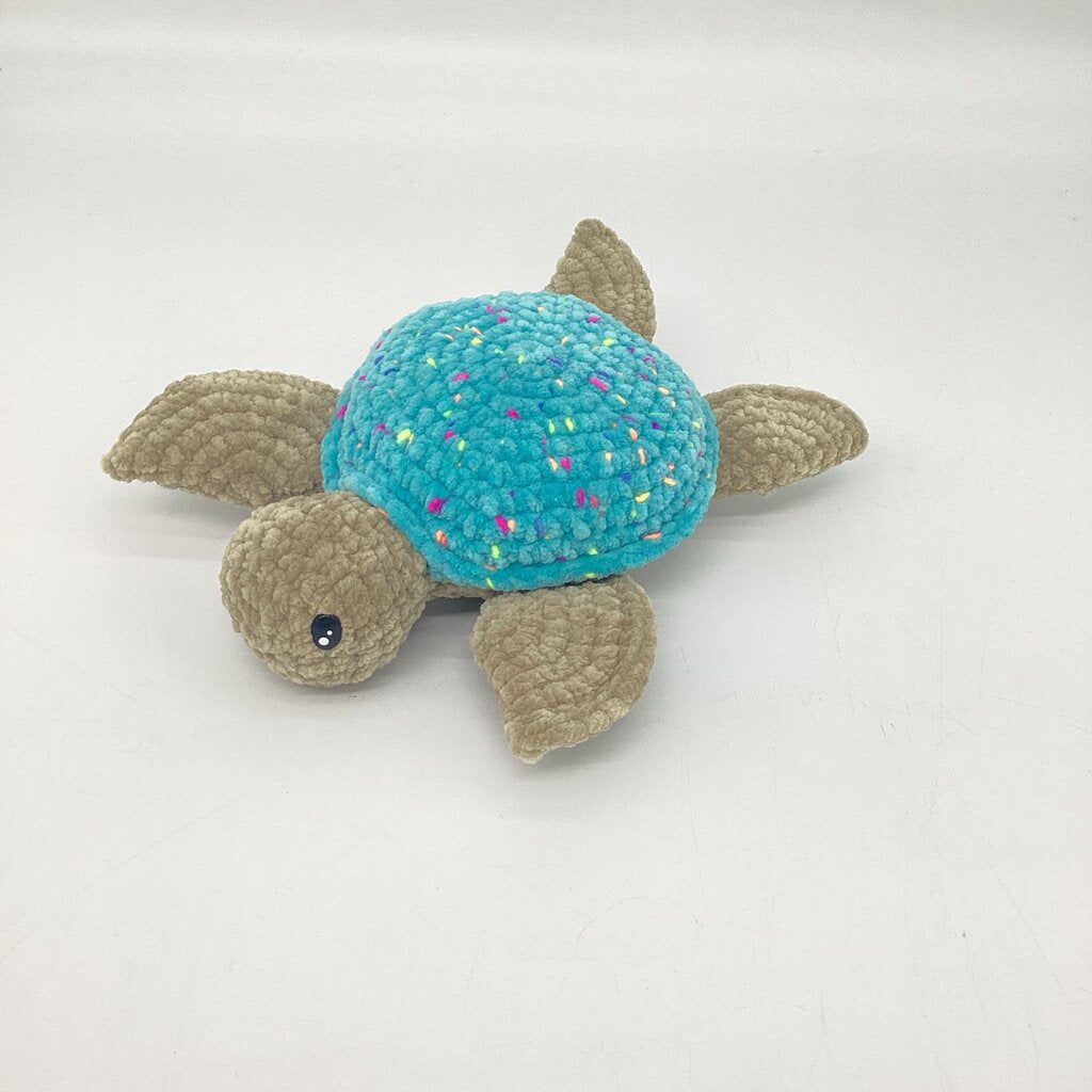 Crocheted Turtle - Blue