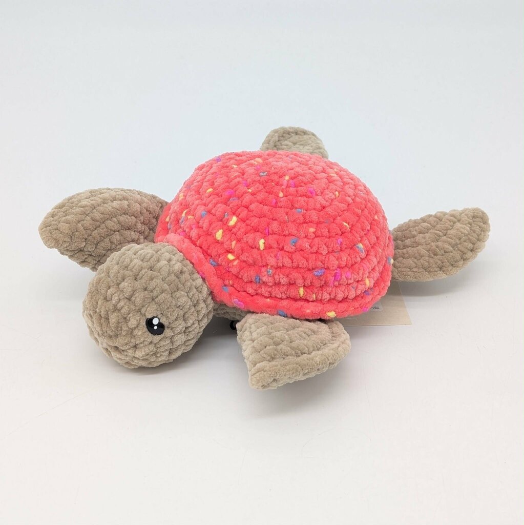 Crocheted Turtle - Fleckle Pink