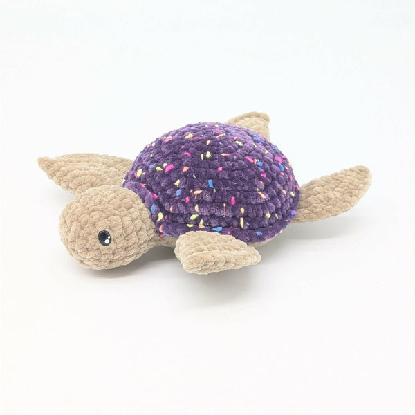 Crocheted Turtle - Purple