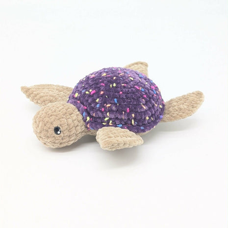 Crocheted Turtle - Purple