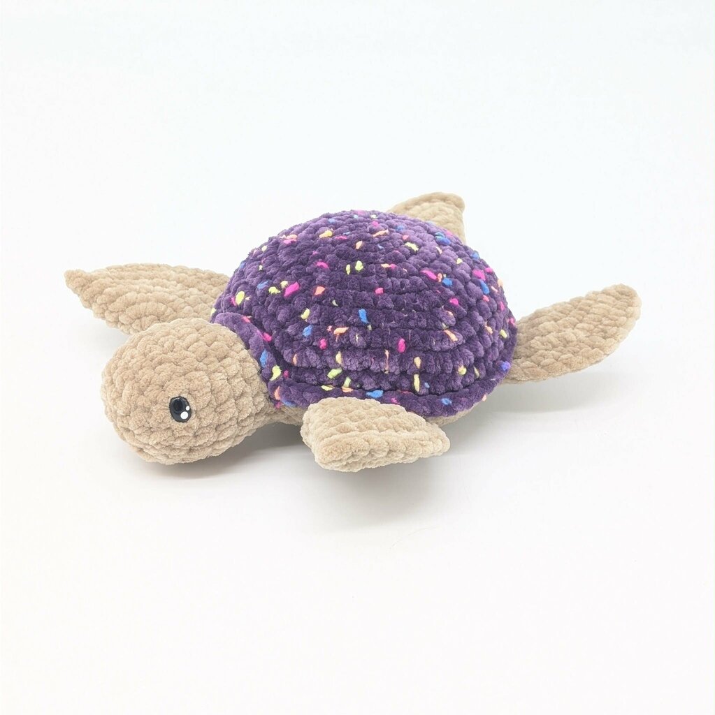 Crocheted Turtle - Purple