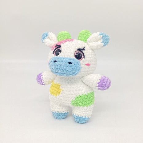 Crocheted Standing Cow Pastel