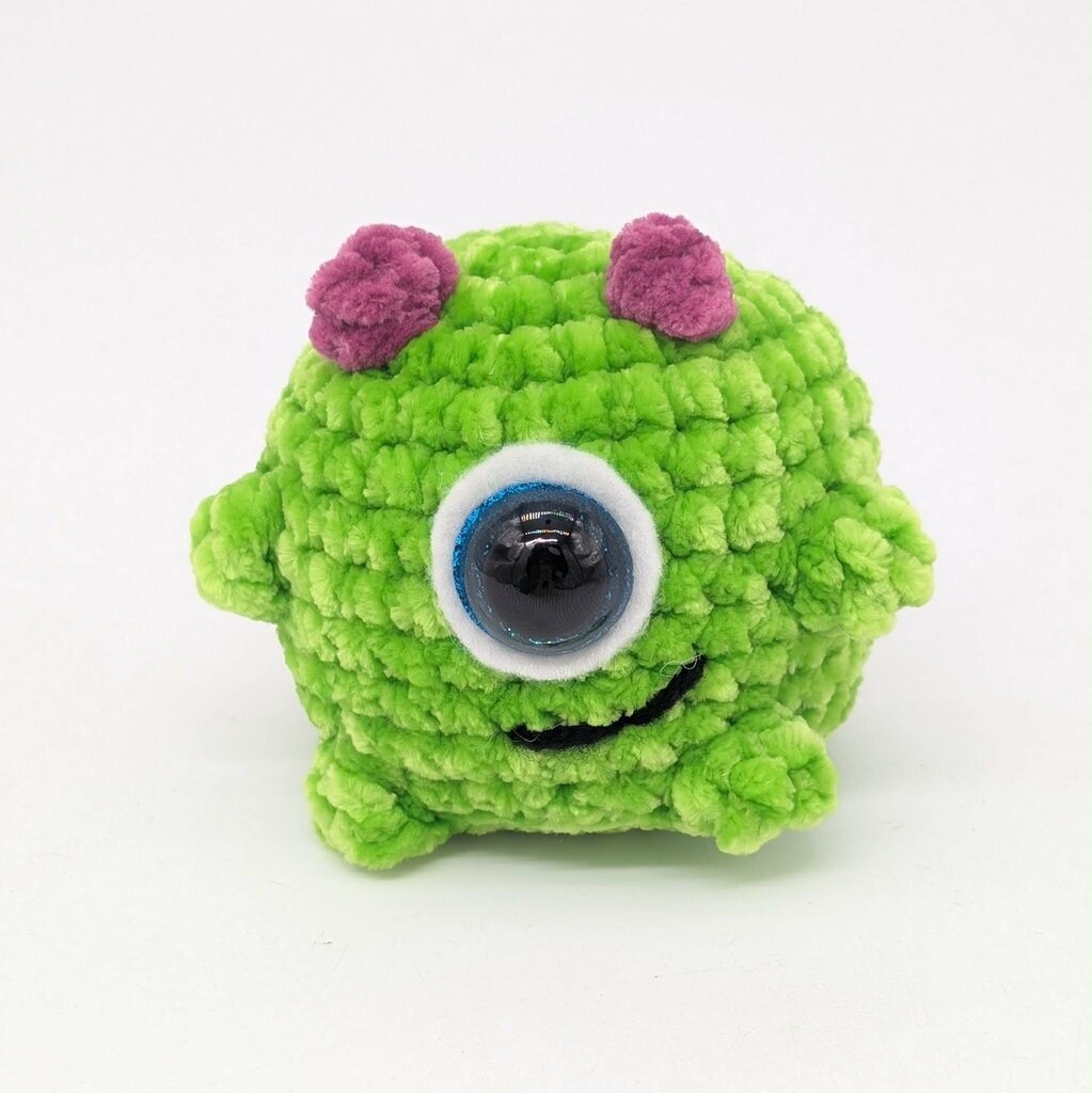 Crocheted Booty Monster green/purple