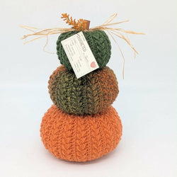 Triple Stack Crocheted Pumpkins - view 2