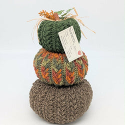 Triple Stack Crocheted Pumpkins - view 2