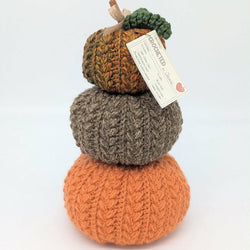 Triple Stack Crocheted Pumpkins - view 2