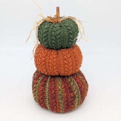 Triple Stack Crocheted Pumpkins - view 3