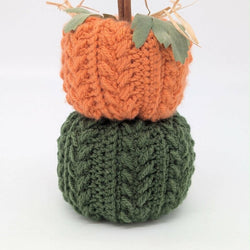 Double Stack Crocheted Pumpkins - view 2
