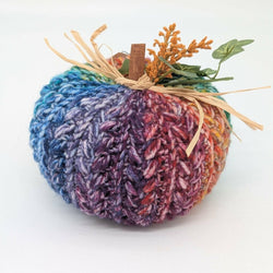 Crocheted Medium Multicolored Pumpkin - view 1