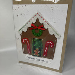 Gingerbread house card - view 1