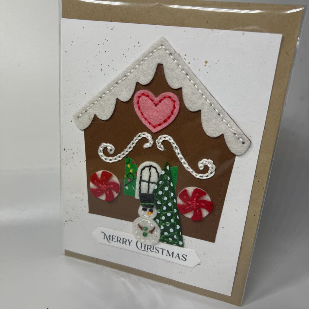 Gingerbread house card