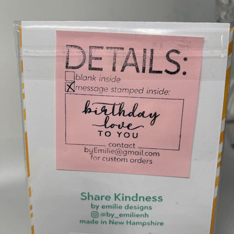 Grown with love card