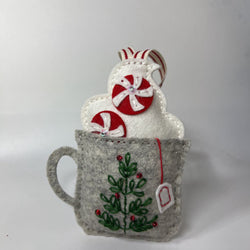 Embroidered Tree mug ornament - view 1