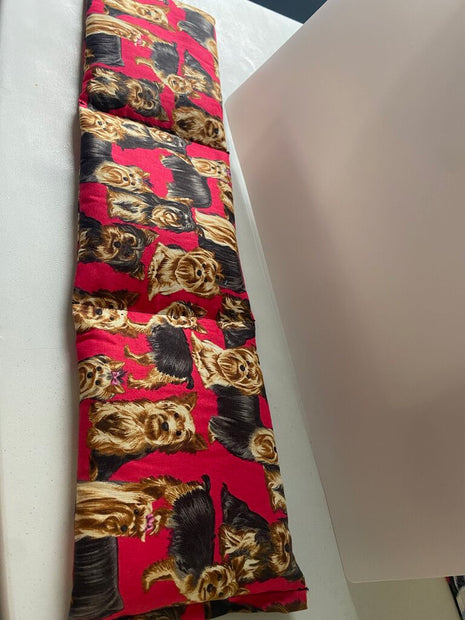 neck wrap red yorkie