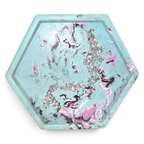 Hex Tray with crystal