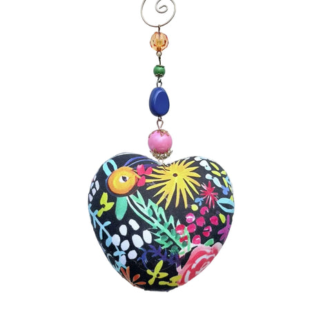 Festival heart hanging bauble
