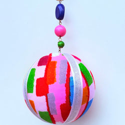 Vibrant color patch hanging bauble - view 2