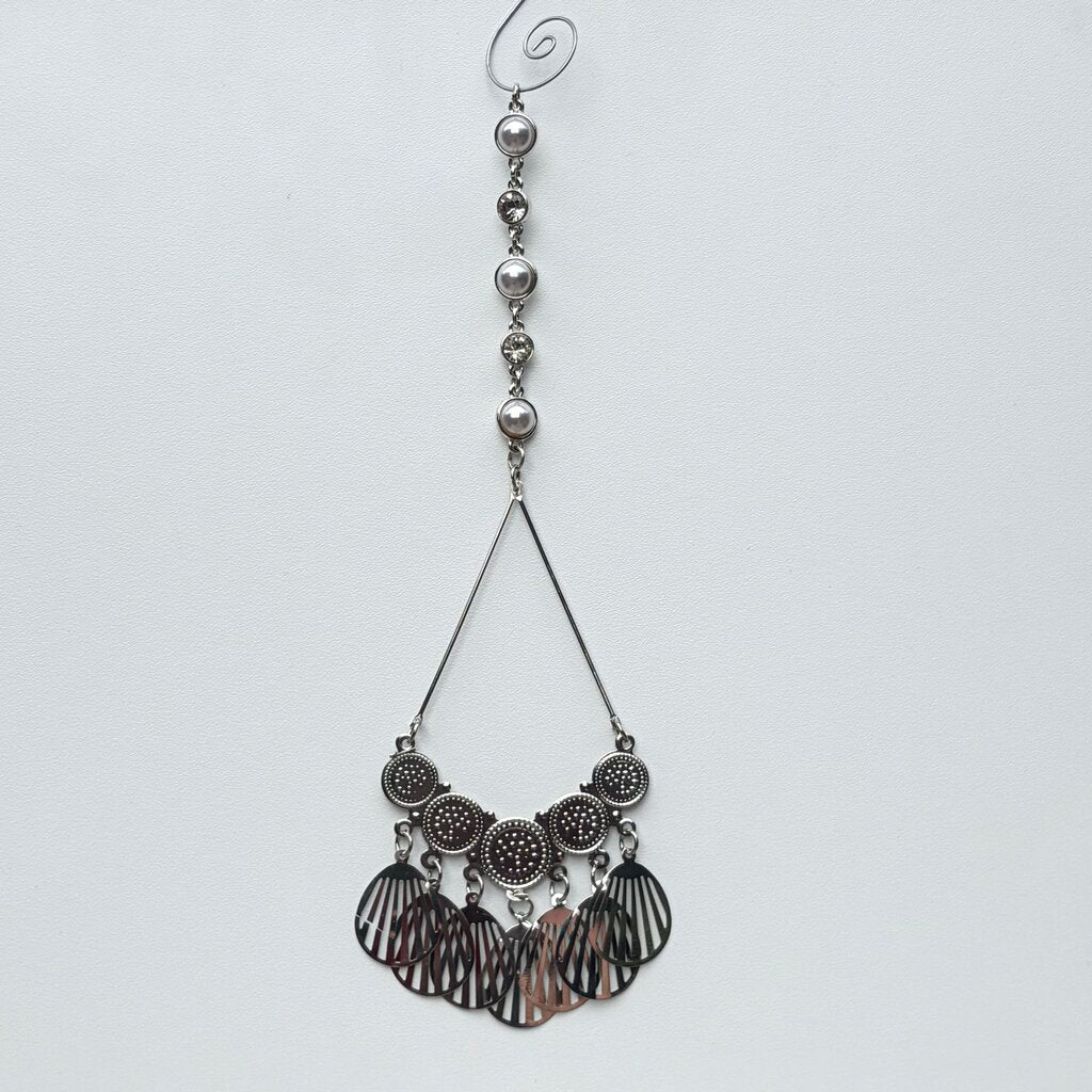 Repurposed Jewelry hanging ornament