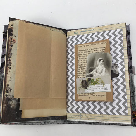 Haunted Cemetery handmade journal